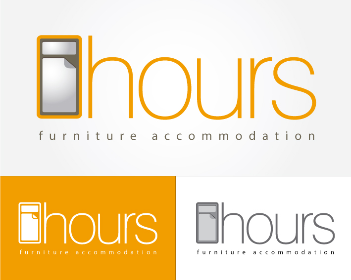 8 hours furniture accomodation logótervezés